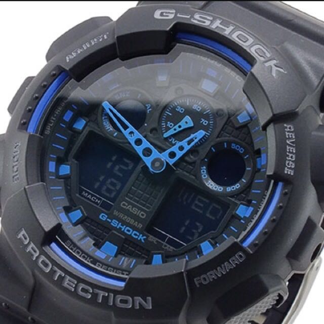 Original Brand New Casio G Shock Ga 100 1a2 Ga100 Ga100 1 Men S Fashion On Carousell
