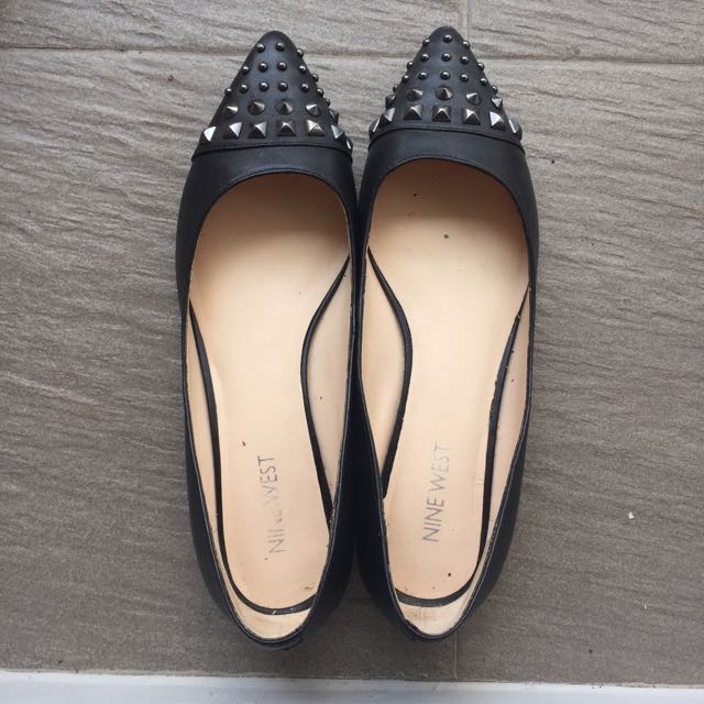 Nine west studded flats clearance
