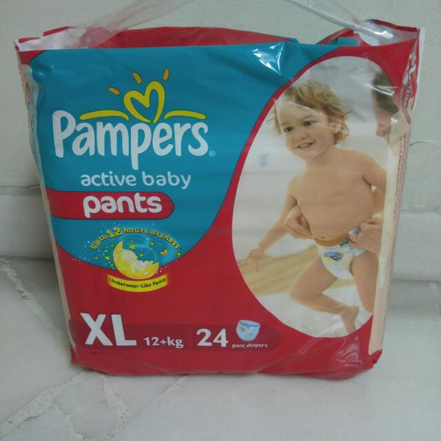 Pampers Pants XL Size 12kg+, Babies & Kids, Bathing & Changing, Diapers & Baby Wipes on Carousell