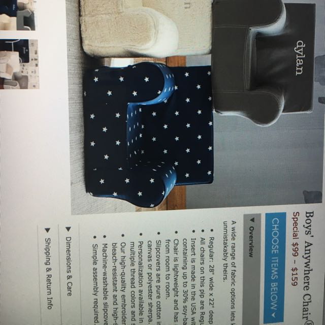 2 Pottery Barn Anywhere Chair Cover Only Babies Kids On Carousell