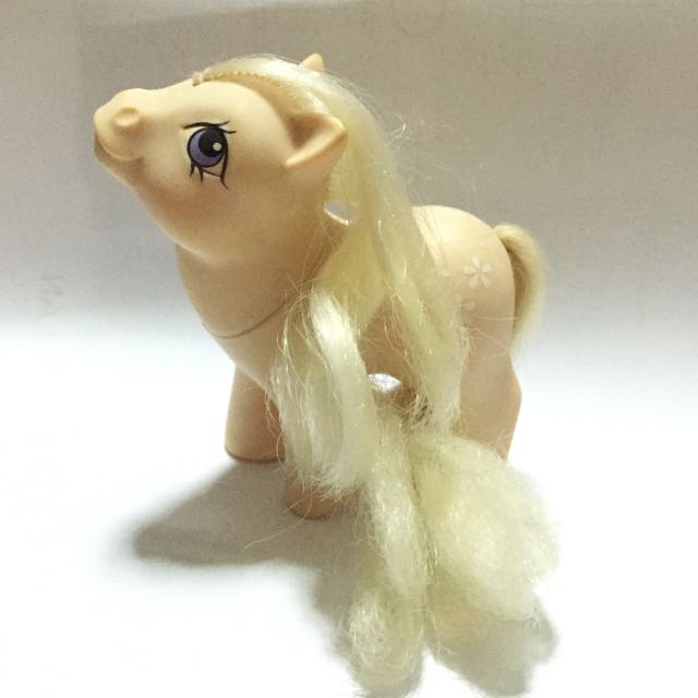 Vintage My Little Pony Baby Blossom Pinkish Purple With White