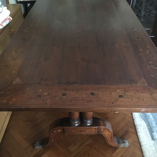 Wooden Library Table, Furniture & Home Living, Furniture, Tables & Sets