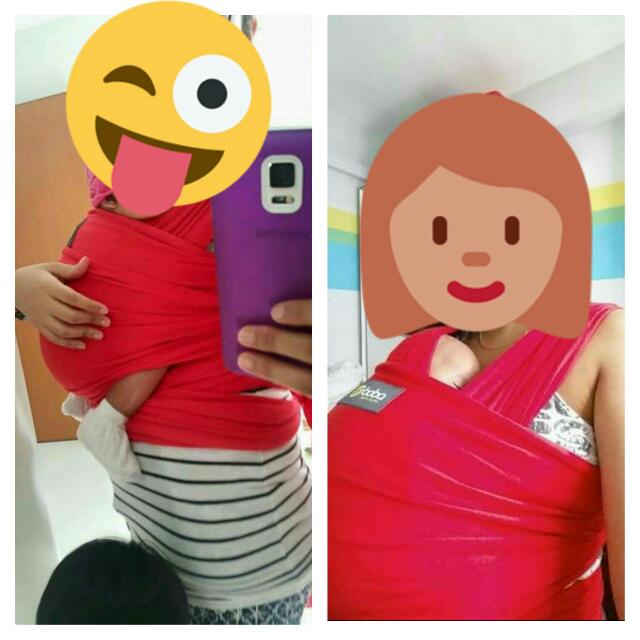 BOBA Wrap Red, Babies & Kids, Going Out, Carriers & Slings on Carousell