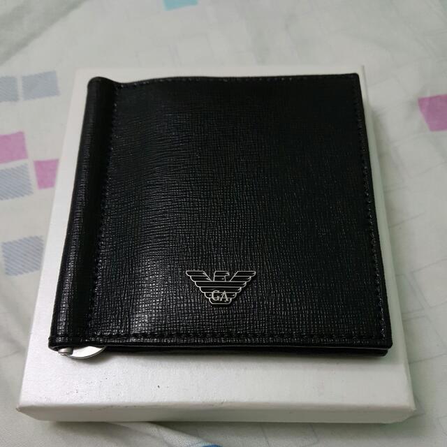 armani money clip wallet