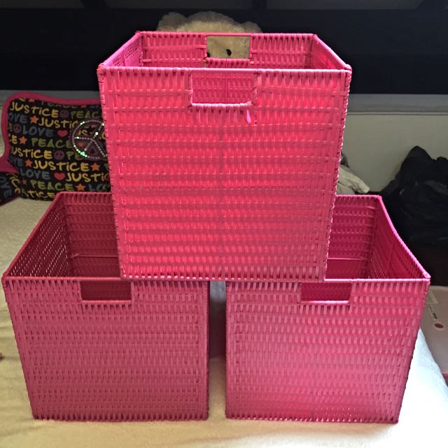 Ikea Kallax Inserts Baskets And Cloth Ones Furniture On Carousell