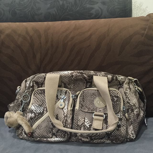 Kipling Snake Print Defea Shoulder Bag