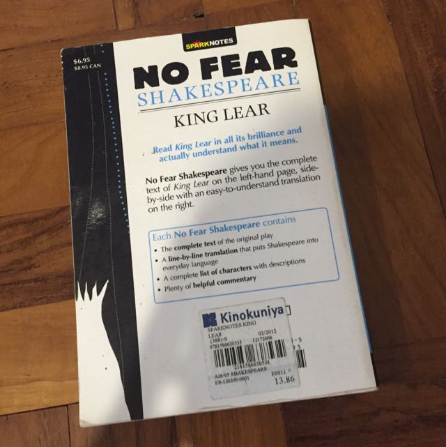 No Fear Shakespeare King Lear Books Stationery On Carousell