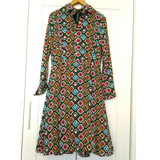 BN Retro Look Gorgette Midi Dress