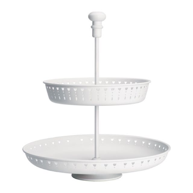2 X Ikea 2 Tier Serving Tray In White Babies Kids On Carousell