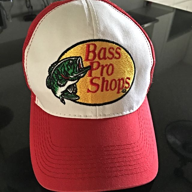 red bass pro shop hat