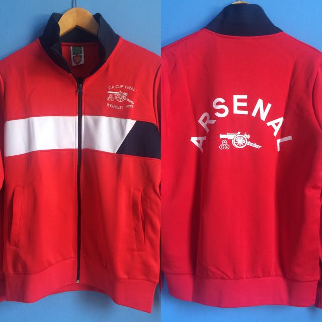 Jacket Arsenal Retro Fa Cup Final Wembley 1979 Olah Raga Di Carousell