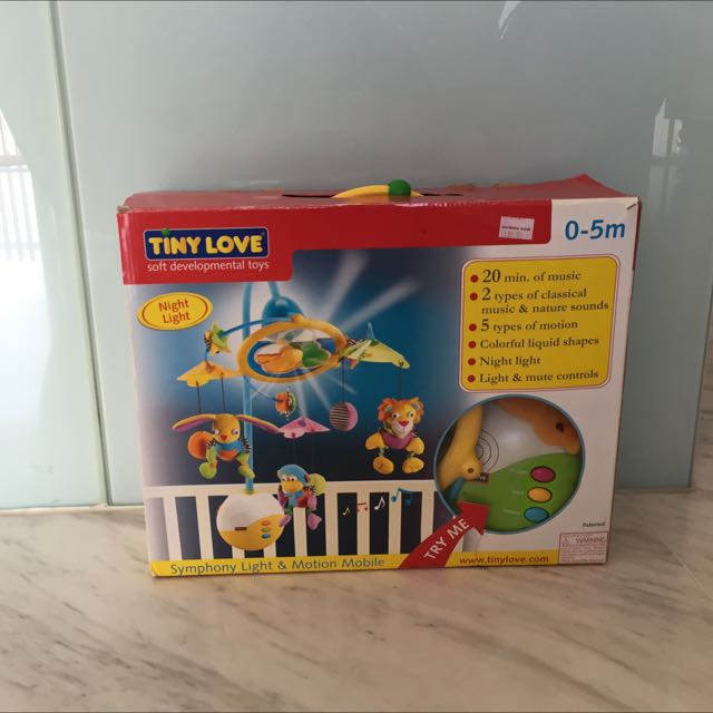 Pre Loved Tiny Love Symphony Motion Mobile, Babies & Kids, Infant Playtime Carousell