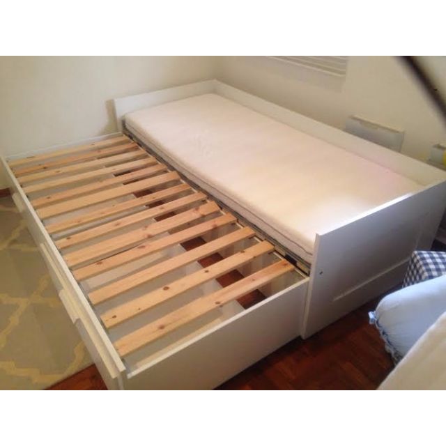 BRIMNES DAYBED IKEA, Furniture & Home Living, Furniture, Bed Frames