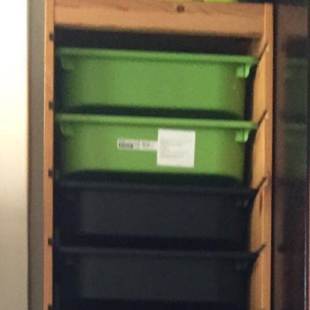 IKEA Trofast Shelf With Plastic Tubs, Furniture & Home Living