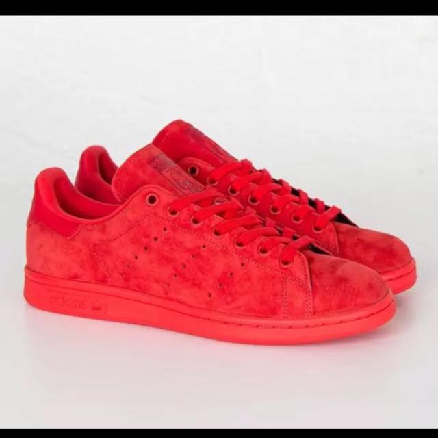 Stan smith suede red on sale