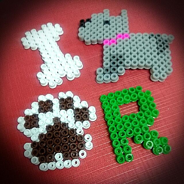 Unique Customized Hama Perler Pyssla Bead Schnauzer Terrier Dog Bone Paw Accessories Birthday Anniversary Present Gift Idea Design Craft On Carousell How to make a perler bead dog paw! unique customized hama perler pyssla bead schnauzer terrier dog bone paw accessories birthday anniversary present gift idea