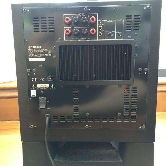Yamaha YSTSW315 Subwoofer, Audio, Soundbars, Speakers & Amplifiers on
