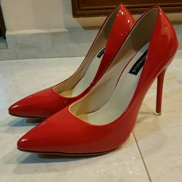 crimson red heels