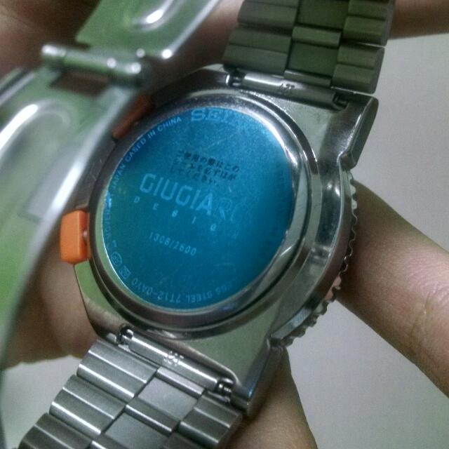 Montre Seiko Giugiaro SCED047 - Modèle Design Occasion, Vintage Ou Collector