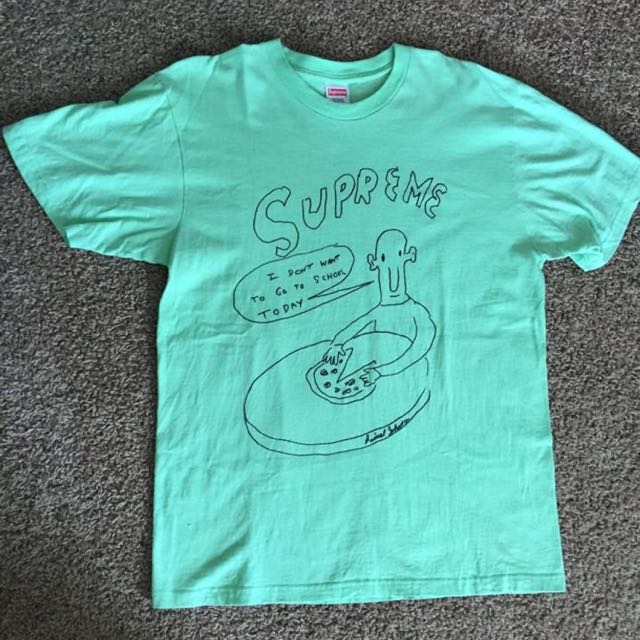 supreme daniel johnston pizza tee