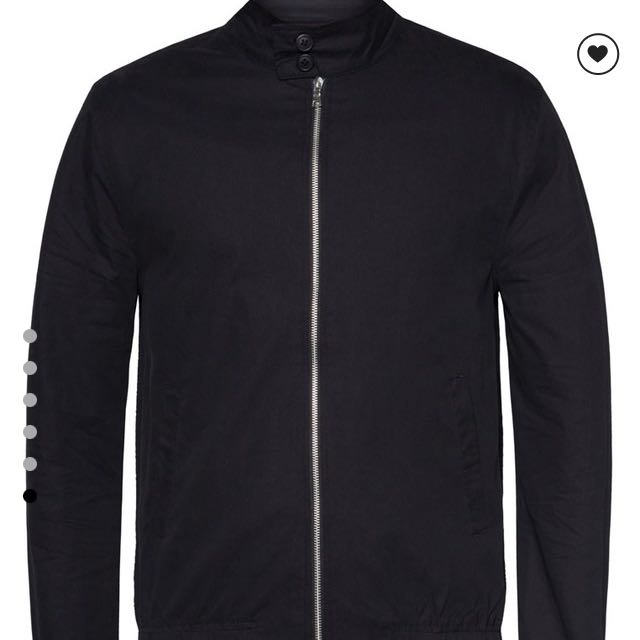 Topman Black Harrington Jacket Men s Fashion Coats Jackets and Outerwear on Carousell