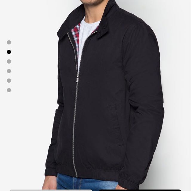 Topman Black Harrington Jacket Men s Fashion Coats Jackets and Outerwear on Carousell
