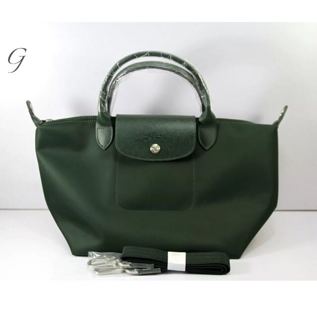 Brand New Longchamp Le Pliage Neo Small Size Moss Green Color Brand New Longchamp Le Pliage Neo Small Size Moss Green Color Luxury On Carou