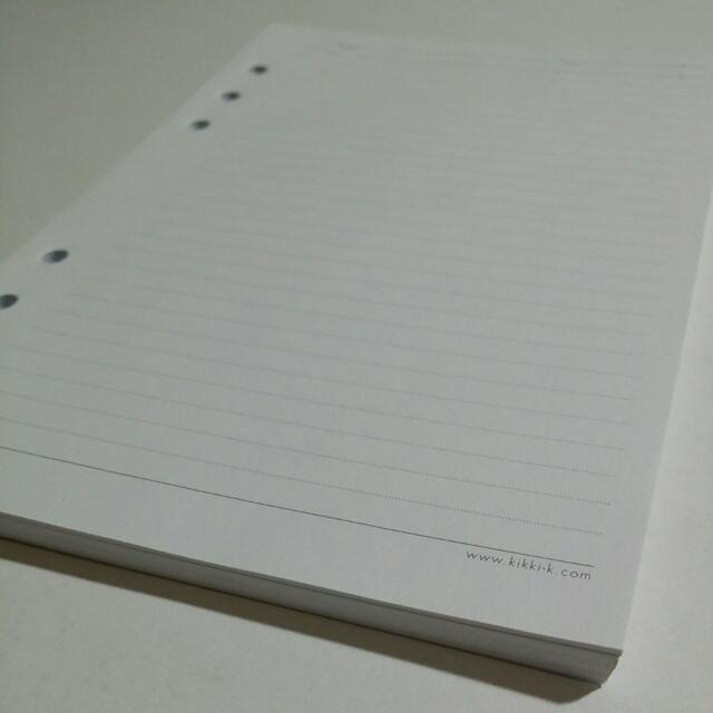 Kikki.K Large Planner Inserts, A5 Refills, Bright White, Hobbies & Toys