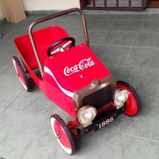 coca cola pedal car
