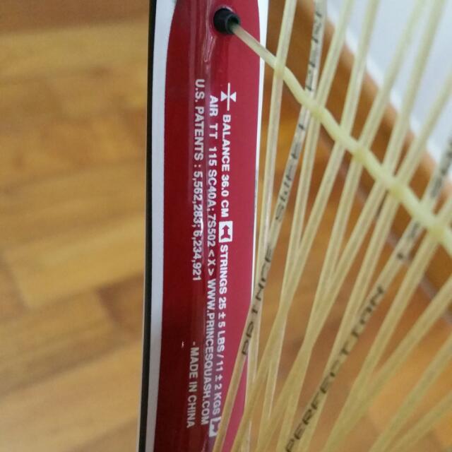Prince Air TT 115 Squash Racquet, Sports Equipment, Sports & Games ...