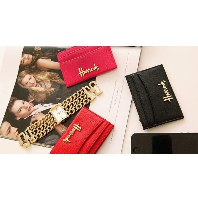 (SALE) HARRODS NAME CARD HOLDER, Women's Fashion, Bags & Wallets, Wallets & Card Holders on