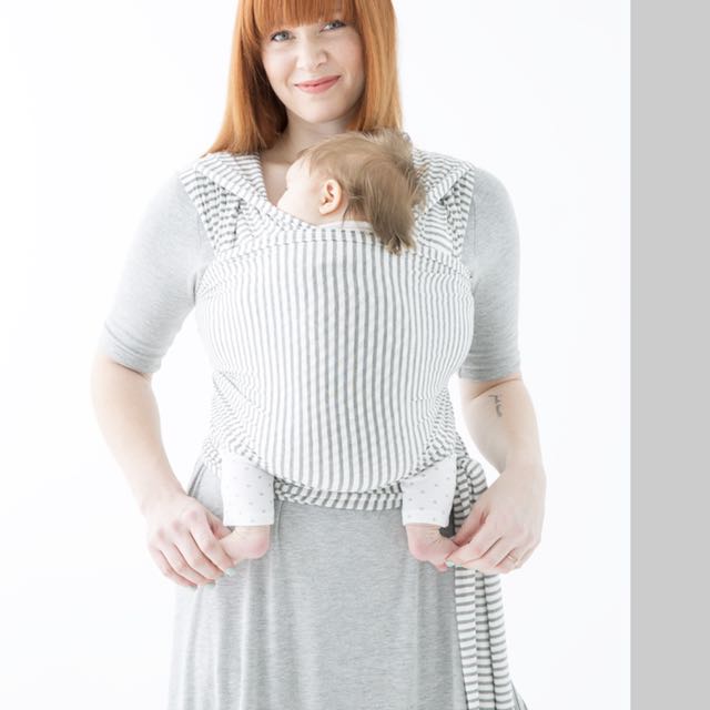 Solly Baby Wrap, Natural Grey Stripe, 25 Lbs Weight Limit, 50 OFF