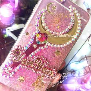 ✨ Bling Bling 重手工美少女戰士名字手機殼