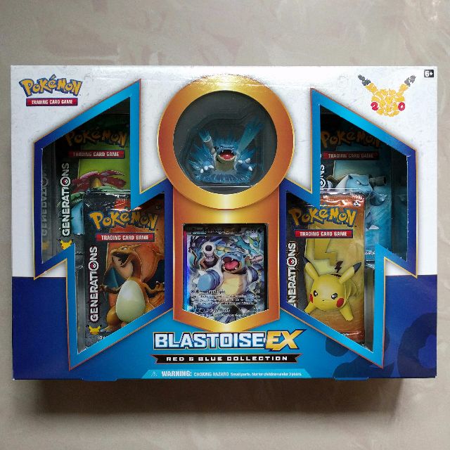 BLASTOISE EX Red and Blue Collection Box POKEMON TCG 20th Anniversary Generation