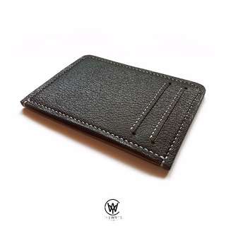 Handmade Genuine Full Grain Leather Minimalist Card Holder/Wallet | Handcrafted | Handstitched | D38