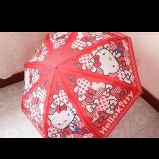 Hello Kitty Cute Cartoon Kitty Cat Head Pattern Umbrella628631925323541118