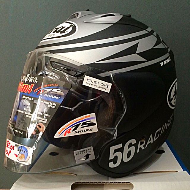 Arai SZ RAM4 56 Racing Black Size L Car Accessories on Carousell
