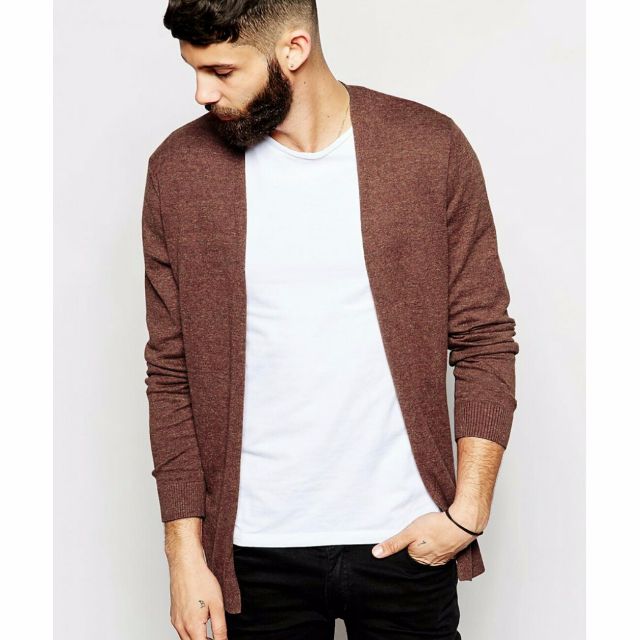 Mens buttonless cardigan 2025