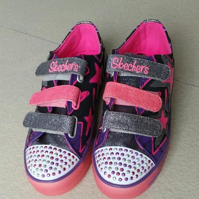 skechers girl light up shoes