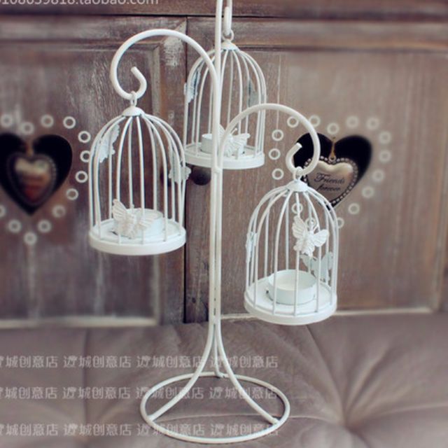 Brand New Vintage Wedding Bird Cage Candle Holder Vintage