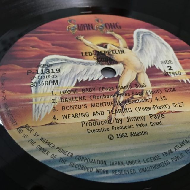 Led Zeppelin, Coda, Japan Press Vinyl LP, Swan Song ‎– P ...