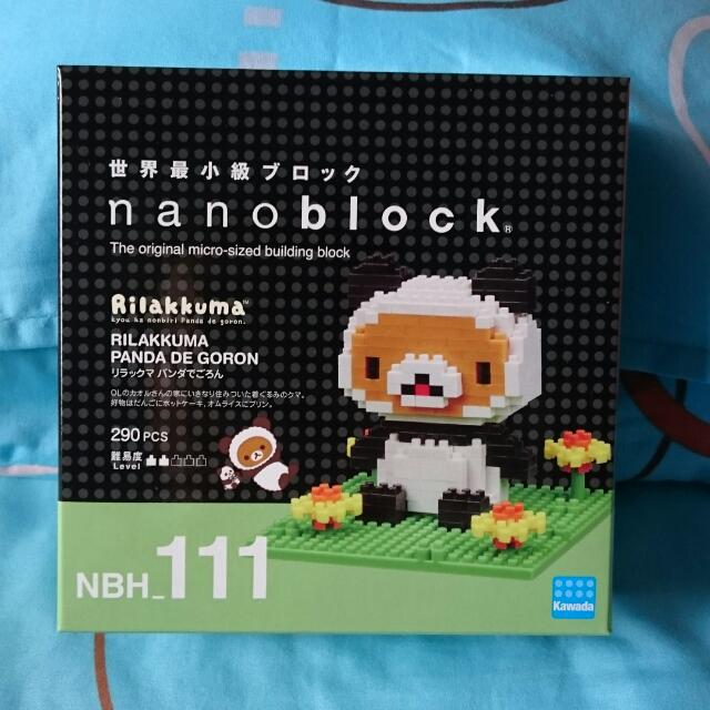 Rilakkuma Nanoblock Panda De Goron Nbh 111 Toys Games On Carousell