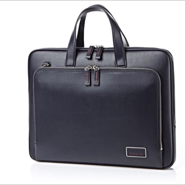 Samsonite New Vico 2 Briefcase Slim Version (Navy Color) Bag - Not Tumi