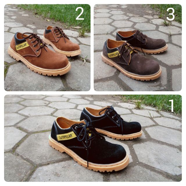 Sepatu Caterpillar Safety Boots Pendek Apollo Bahan Suede Fesyen Pria Di Carousell