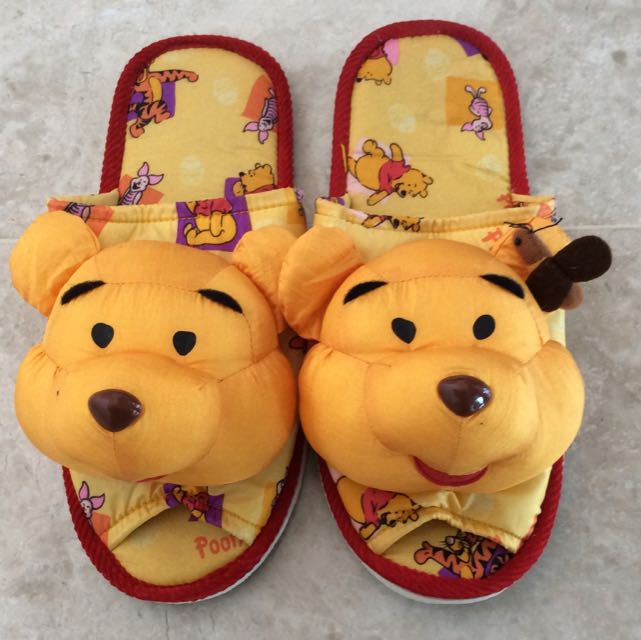 Pooh Bedroom Slippers For Woman 