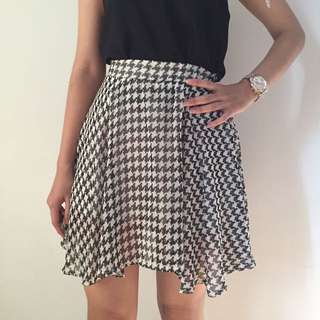 Houndstooth Skirt