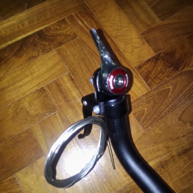 Bull Horn Bar With Sram Shifter And Brake Lever, Sports Equipment, Bicycles & Parts, Parts