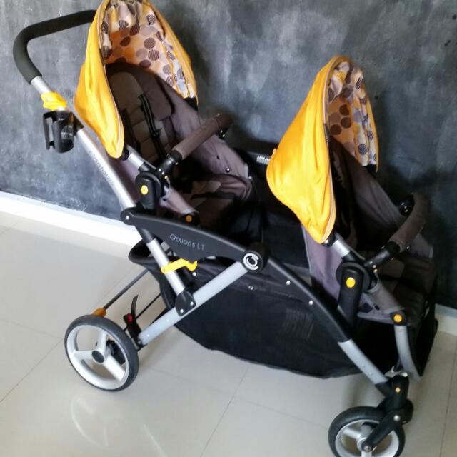 contours options lt tandem stroller car seat adapter