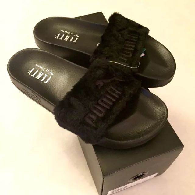 Puma fur store slides uk