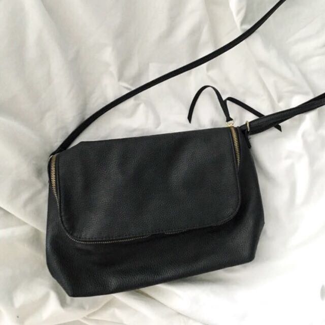 faux leather bag h&m